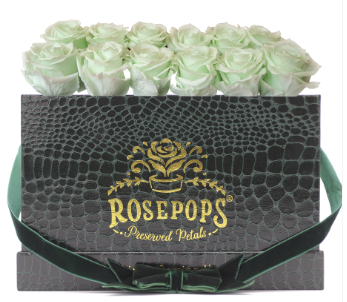 12 Roses Rectangle - Hunter Green