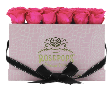 18 Roses Rectangle - Pink Croc