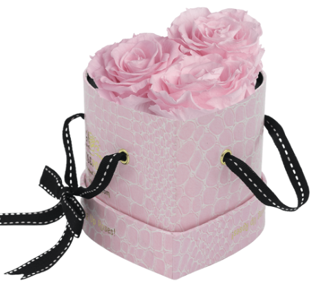 3 Roses Heart- Pink Croc