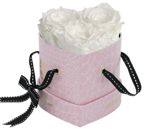 3 Roses Heart- Pink Croc