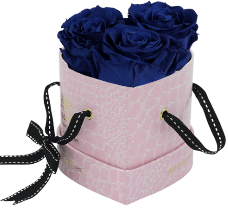 3 Roses Heart- Pink Croc