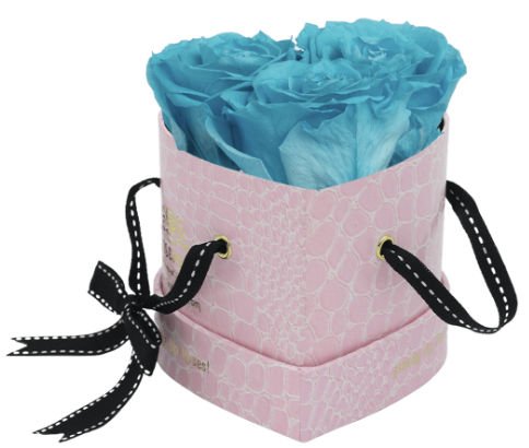 3 Roses Heart- Pink Croc