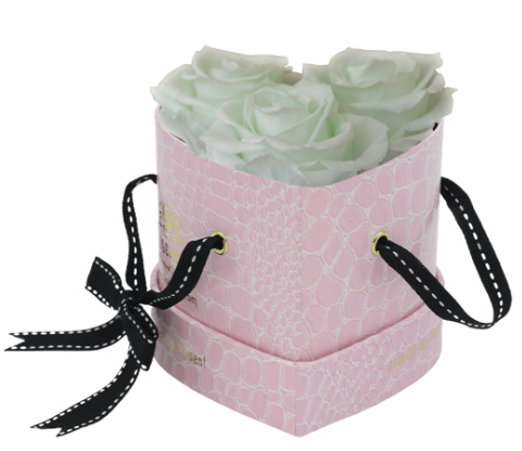 3 Roses Heart- Pink Croc