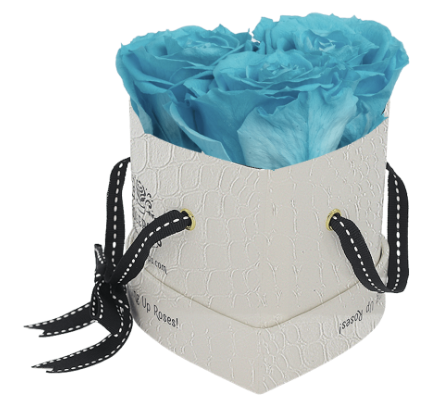 3 Roses Heart- White Croc
