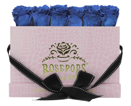 6 Roses Rectangle - Pink Croc