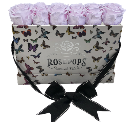 6 Roses Rectangle - Butterfly
