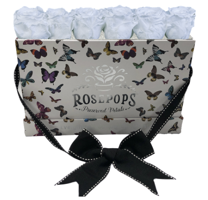 6 Roses Rectangle - Butterfly