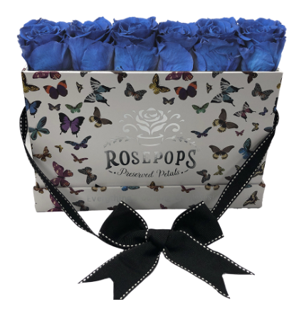 6 Roses Rectangle - Butterfly