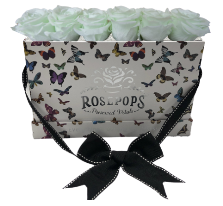 6 Roses Rectangle - Butterfly