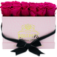 Dozen Raspberry Pink Preserved Roses - Mock Crocodile Box