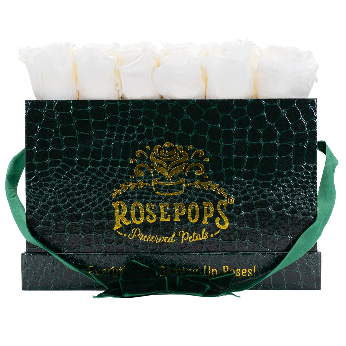 12 Roses Rectangle - Hunter Green