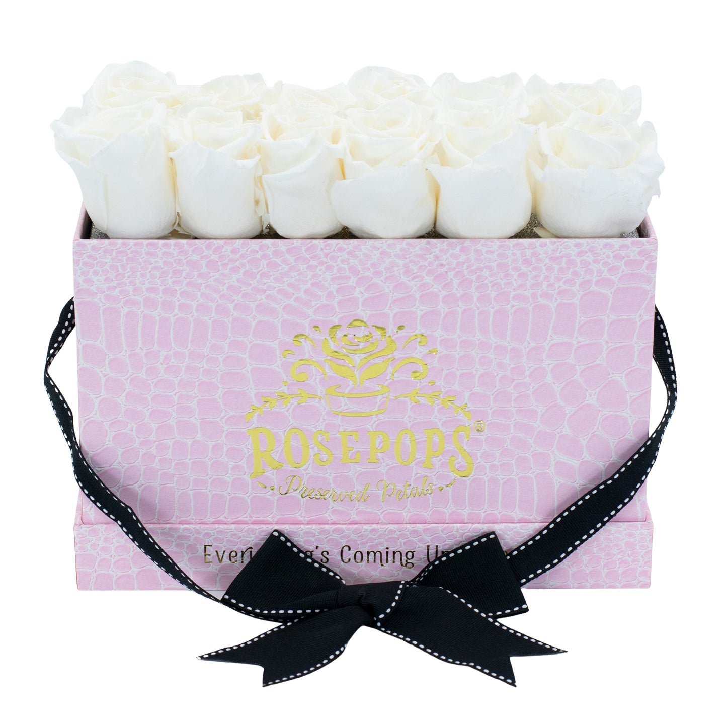 12 Roses Rectangle - Pink Croc