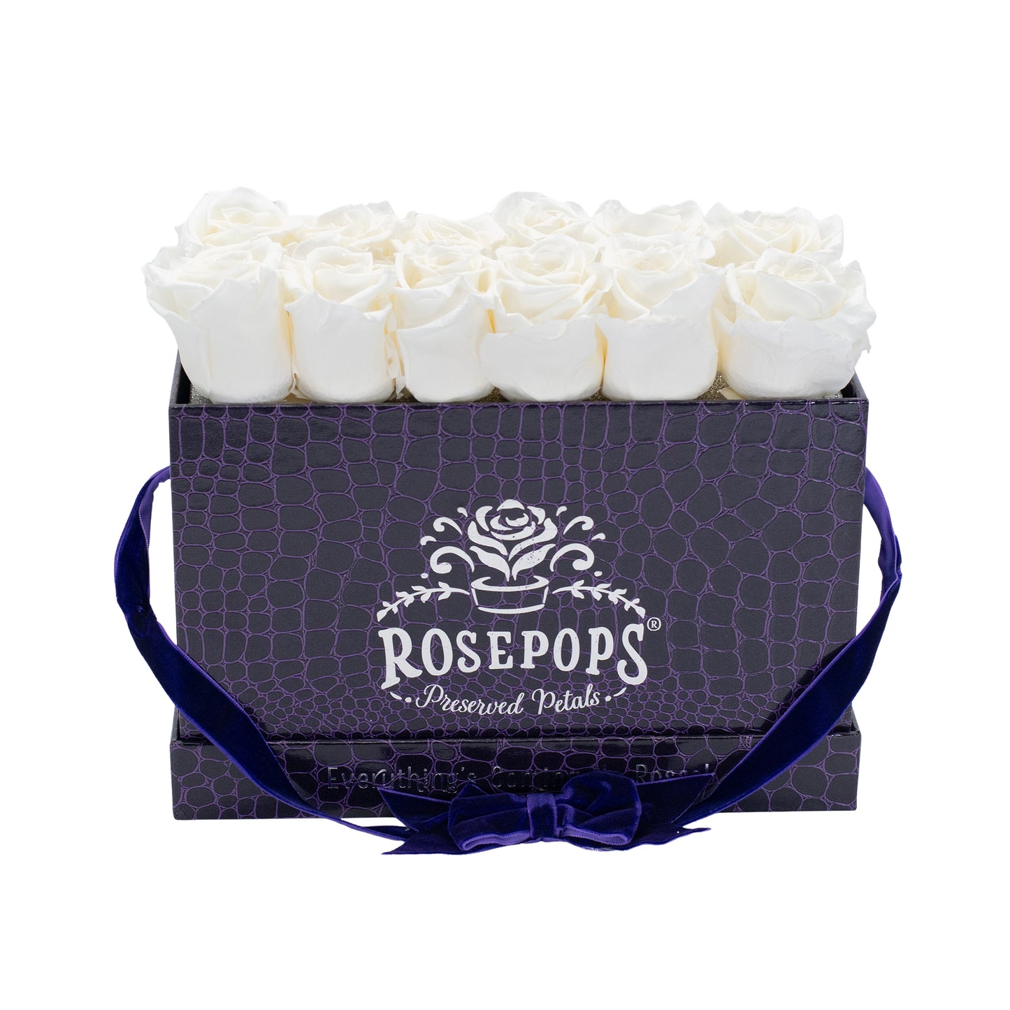 12 Roses Rectangle - Deep Violet