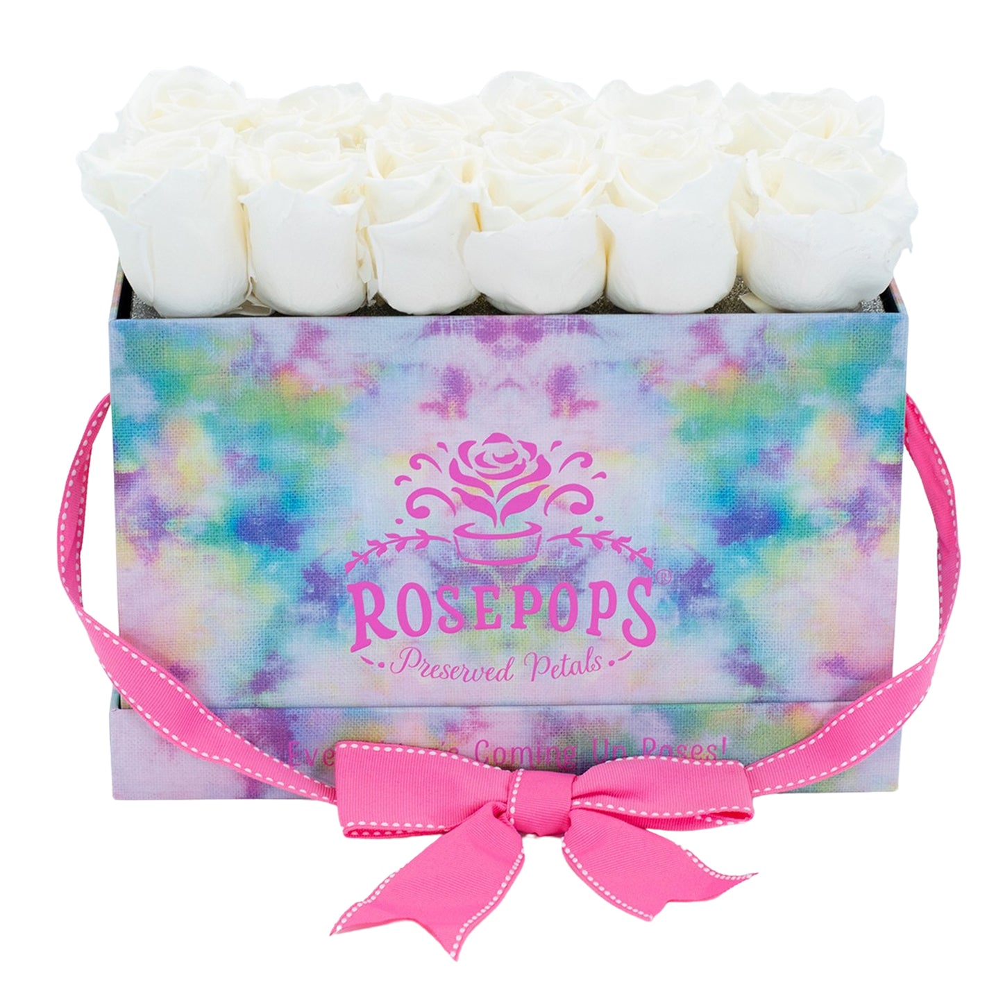 12 Roses Rectangle - Tie Dye