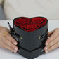 Black Croc Three's a Charm - 4 Soft Piink Roses