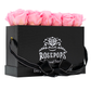 Black Monogrammed Keeper by the Dozen - 12 Soft Pink Roses