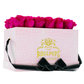 Pink Monogrammed Pop of the Line - 18 Raspberry Punch Roses