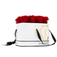 White Monogrammed Lucky 13 - Cherry Roses