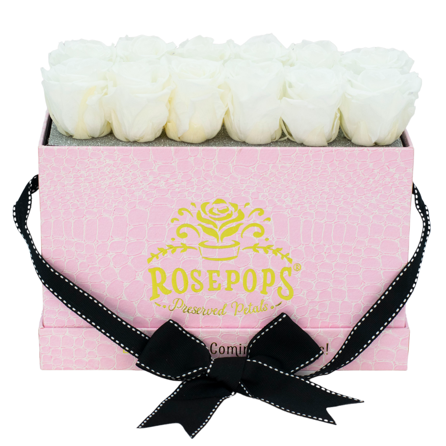 Pink Monogrammed Keeper by the Dozen - 12 True White