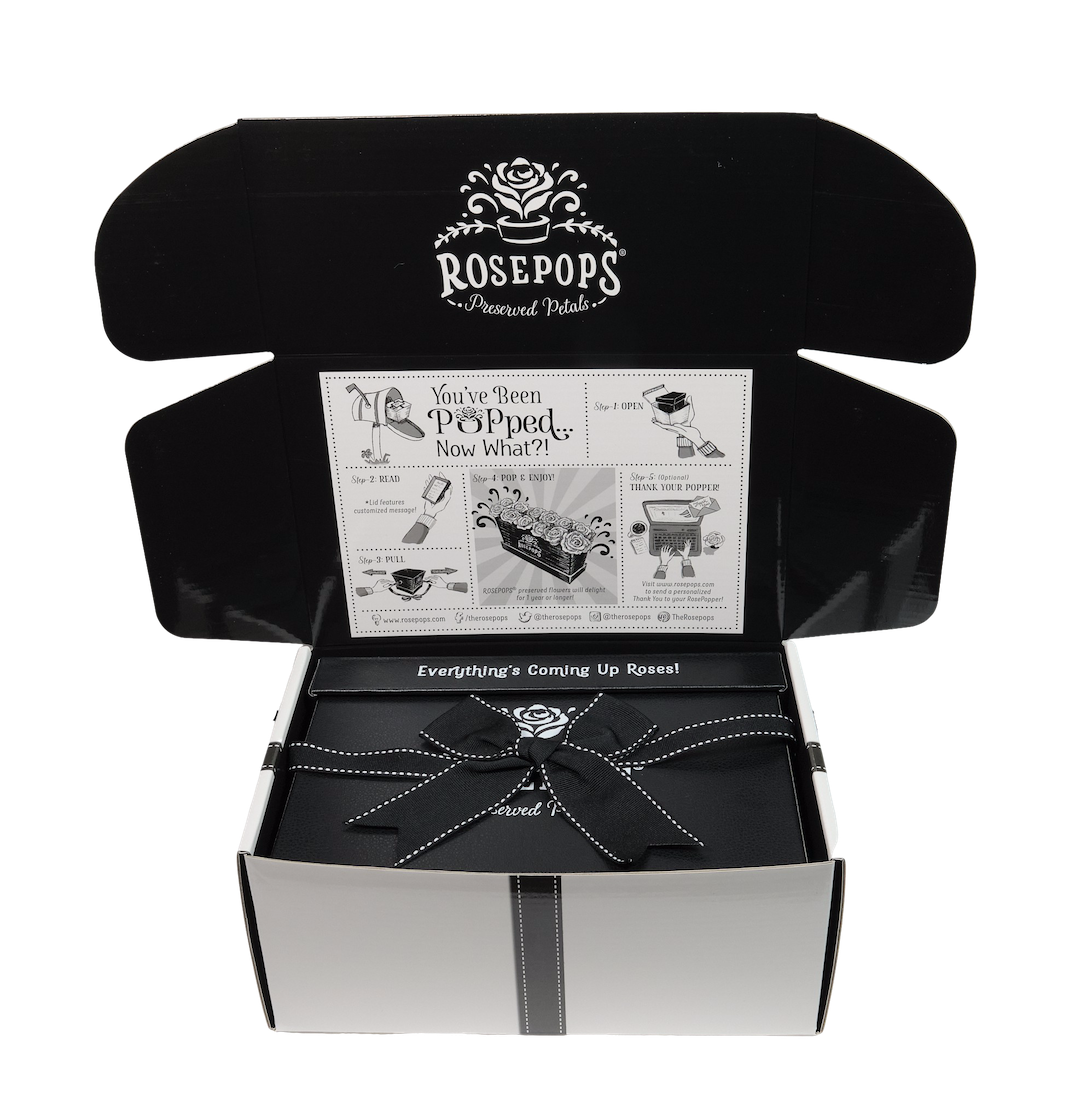 POP the Question Ring Box - 12 Red Roses