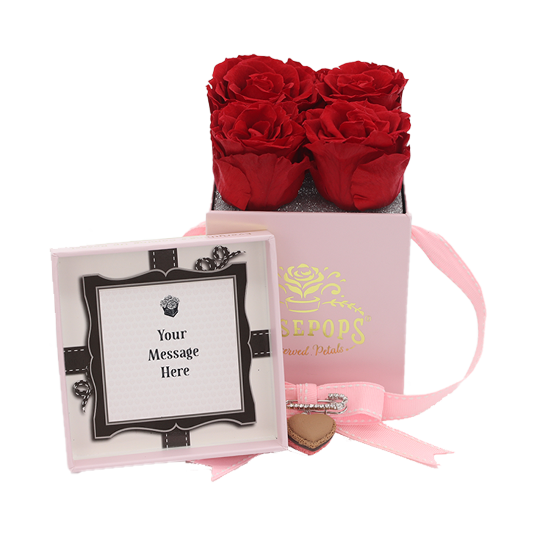 Four my Love - 4 Red Roses