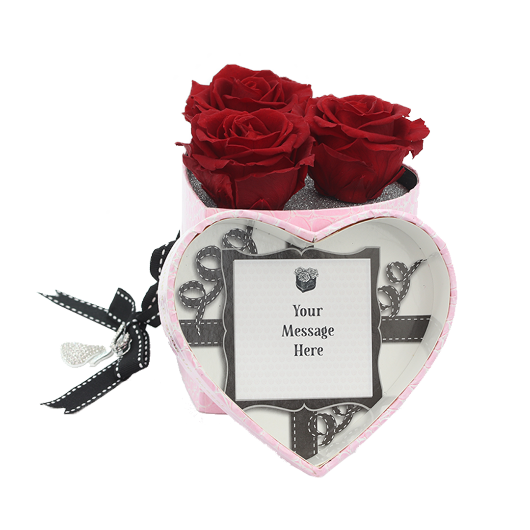 Sweet as a Kiss - 3 Red Roses