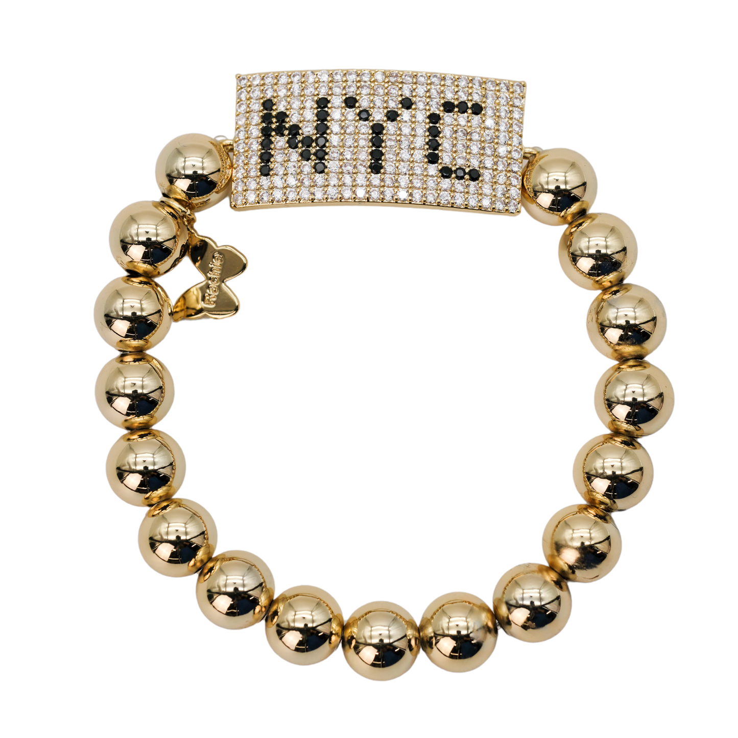 Yellow Gold Plated Pavé “NYC” Bracelet