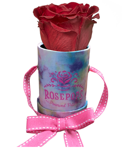 1 Rose Round - Tie Dye