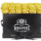 18 Roses Rectangle - Black Croc