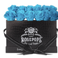 12 Roses Rectangle - Black Croc