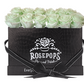12 Roses Rectangle - Black Croc