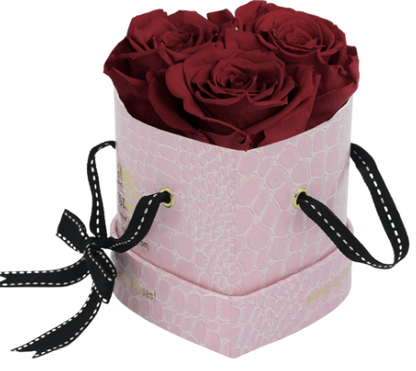 3 Roses Heart- Pink Croc