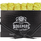6 Roses Rectangle - Black Croc