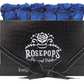 6 Roses Rectangle - Black Croc