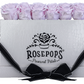 6 Roses Rectangle - White Croc