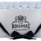 6 Roses Rectangle - White Croc