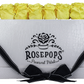 6 Roses Rectangle - White Croc