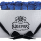 6 Roses Rectangle - White Croc