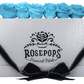 6 Roses Rectangle - White Croc