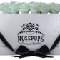 6 Roses Rectangle - White Croc