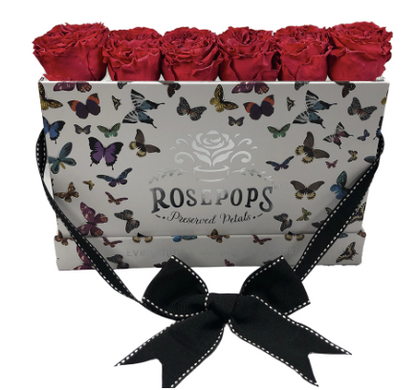 6 Roses Rectangle - Butterfly