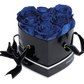 6 Roses Heart- Black Lacquer