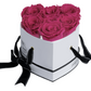 6 Roses Heart- White Lacquer