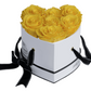 6 Roses Heart- White Lacquer
