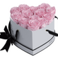 13 Roses Heart- White Lacquer