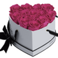 13 Roses Heart- White Lacquer