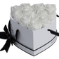13 Roses Heart- White Lacquer