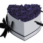 13 Roses Heart- White Lacquer