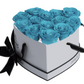 13 Roses Heart- White Lacquer