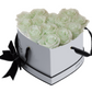 13 Roses Heart- White Lacquer